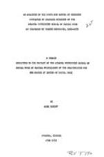 An analysis of the focus and nature of research completed by graduate students of the Atlanta University School of Social Work as indicated by thesis abstracts, 1913-1952