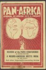 The January 1947 issue of Pan-Africa Journal of African Life and Thought. 40 pages.
