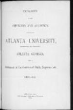 Catalogue of the Officers and Students of Atlanta University, 1891-92