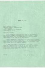 Letter to Mrs. Geoffery Wilson about the resistance to the Civil Rights Bill. 1 page.