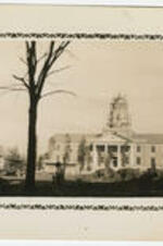 Construction of Harkness Hall. Written on verso: Construction of Atlanta University's Administration Building