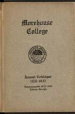 Morehouse College Annual Catalogue, 1932-1933
