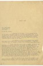 Correspondence between Mrs. Helen Curtiss in Camp Upton, Long Island about hostess house plans. 2 pages.