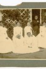 Group portrait of Spelman Missionary Academic Class of 1900 commencement.