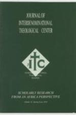 The Journal of the Interdenominational Theological Center, Vol. 42 Spring 2016