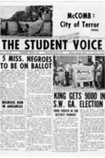 Student Nonviolent Coordinating Committee (SNCC) newsletter, The Student Voice, Vol. 5, No. 22.