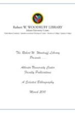 Atlanta University Center Faculty Publications: A Selected Bibliography, March 2010