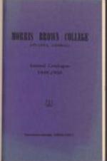 Morris Brown College Catalog 1949-1950