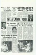 Article in the Atlanta Voice in memoriam of Ruby Doris Smith Robinson. 2 pages.