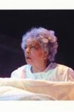 Written on verso: Spelman College, "Flying Over Purgatory", stage play by Ayoka Chenzira, April 18, 19, 20, 21, 2002; Ruby Dee pictured.