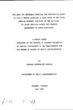 The need for regularly updating job description plans in public sector agencies: a case study of the court service workers' position in the division of youth services within the Georgia Department of Human Resources, 1985