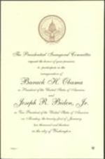 An invitation to Joseph E. Lowery from the Presidential Inaugural Committee to participate in the inauguration of President Barack Obama on January 21, 2013. 1 page.