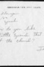 Correspondence from Jerry Wilson regarding a speech he gave.
