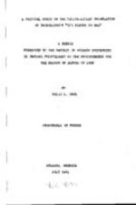 A critical study of the Lillon-Millay translation of Baudelaire's "Les Fleurs du Mal", 1941