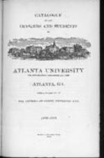 Catalogue of the Officers and Students of Atlanta University, 1903-1904
