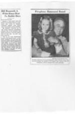 Photocopy of a newspaper clipping describing the Roosevelt grandchildren.