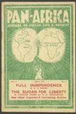 The March 1947 issue of Pan-Africa Journal of African Life and Thought. 36 pages.