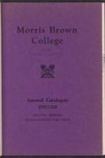 Morris Brown College Catalog 1937-1938