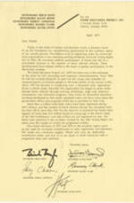 Letter in support of the VEP and voting in the 1971 and 1972 elections.