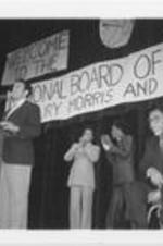 Andrew Young speaks at a Southern Christian Leadership Conference campaign event advocating against youth drug and alcohol abuse. Written on verso: Andrew Young, former ambassador to the United Nations, addresses students.