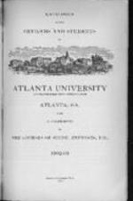 Catalogue of the Officers and Students of Atlanta University, 1902-03